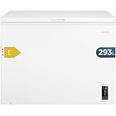 Cecotec Horizontal Freezer 293L Bolero CoolMarket Chest 293P White E. Basket with Handles, Electronic Control LED, UltraConta