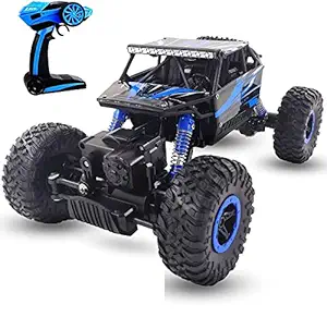 Crizer Remote Control Car 2.4Ghz RC Cars Rechargeable 4WD Powerful All Terrains RC Rock Crawler Electric Radio Control Cars Remote Control Monster Truck Off Road RC Monster Trucks Toy