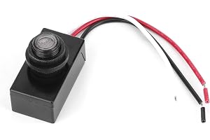 Ejoyous LED Street Light Control Sensor Photocell Switch Automatisk På/av med Vattentät Bricka för Utomhus Inomhusbelysningst