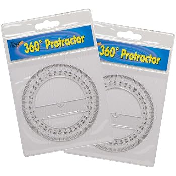 Rapporteur Helix 360° - 15 Cm - Pour Mathématiques, Géométrie, Dessin Technique - Modèle L09010