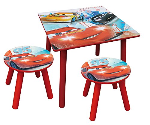Preisvergleich Produktbild Fun House – 712426 – Cars – Quadrat Tisch mit zwei Barhocker