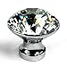 Produktbild WINGONEER 5er Diamant Diamond Kristall klar Glas Möbelknopf Möbelknöpfe Möbelgriffe Möbelknauf Griff Knopf Schrankgriff Bling-30mm