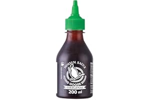 ‎FLYING GOOSE FLYING GOOSE Hoi Sin Sauce, pikant, grüne Kappe, kräftige Würzsauce aus Thailand, ideal für Fleischgerichte geeignet, 1 x 200 ml