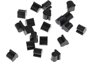 SGerste Valve Rotor Rubber Bumper Stop French Horn Trombone Tuba Set 20pcs (Black) (Dia 3.5mm)