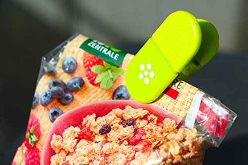 5 Küchen Tütenklammern bzw. Magnet-Clips in allen 5 Farben und mit Danke-Zeichen (Alle Farben) – Dankeschön Geschenk - 3