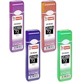 Kalem Ucu 72 li 0.9 mm 2B 4 Paket &Ccedil;oklu Versatil Kalem U&ccedil; Mekanik U&ccedil;lu Otomatik Kurşun Mikro Kalem Ucu 60 mm Yumuşak