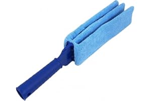 FAIR SHOP Spazzola Pulizia Persiane, Spolverino Cattura Polvere, Pulizia Veneziane, Pulisci Termosifone Tapparelle con Panno in Microfibra Removibile Fair