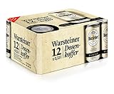 Warsteiner Premium Pilsener Dosenkoffer, Dosenbier, internationales Bier nach deutschem Reinheitsgebot, EINWEG (12 x 0,33 Liter)