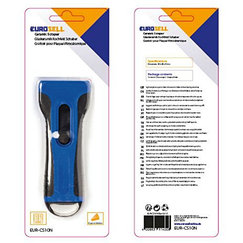 Premium Glas / Ceran Kochfeld Schaber Reiniger – Ergonomischer CERANFELDSCHABER (Schaber ergonomisch) - 3