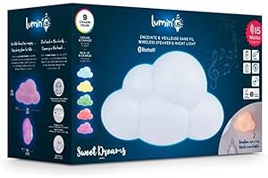 BIGBEN Lumin'us Nuvola Speaker Luminoso con 9 Varanti di Colore, Luce Notturna, Massimo 15 W, Multicolore