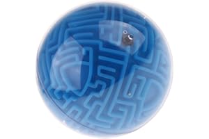 Sharplace Maze Ball 3D Puzzle Fußball Magic Magnetische IQ Labyrinth Kugelspiel für Kindertag Geschenkidee - Blau (Schwierig)