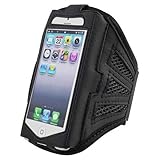 King of Flash iPhone 5 iPhone 5S iPhone 5C Strong Mesh Black ArmBand Case Cover For Sports GYM Bike Cycle Jogging - Tie Phone With Your Arm