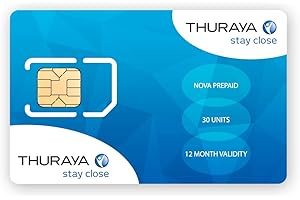 Thuraya Nova SIM Card avec 30 unités (35 Minutes)