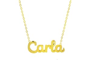 Only faith Collar para mujer con nombre personalizado Acero inoxidable Cadena colgante joya personalizada especial para amigas, novios