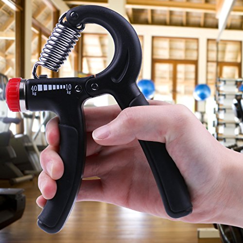 Handtrainer + 2 Stressbälle + GRATIS eBook – Handmuskeltrainer, Handtraining, Griffkraft, Grifftrainer, Unterarmtrainer, Fingertrainer, Fingerhantel – von Nyma - 4