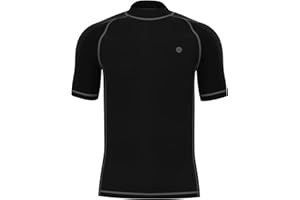 GENERIC HDTIYUYP Mens UPF Rash Guards - Adults Breathable Active Beach Sports Swim Tee Male Quickdrying Surfing Shirt Water Sport Wet Top