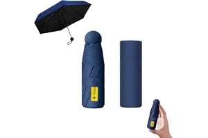 AnBoxiaodian Mini paraply UV parasoll lätt bärbart kvinnor män litet solskydd fickparaply vikbart reseparaply sol- och regnsk