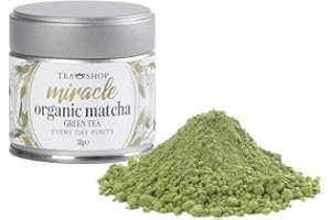 TEA SHOP - Té Matcha Premium | Miracle Organic Matcha 30g - Té Verde - Plus Antioxidantes