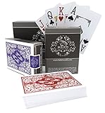 2x wasserfeste Designer Profi Plastik Pokerkarten von...