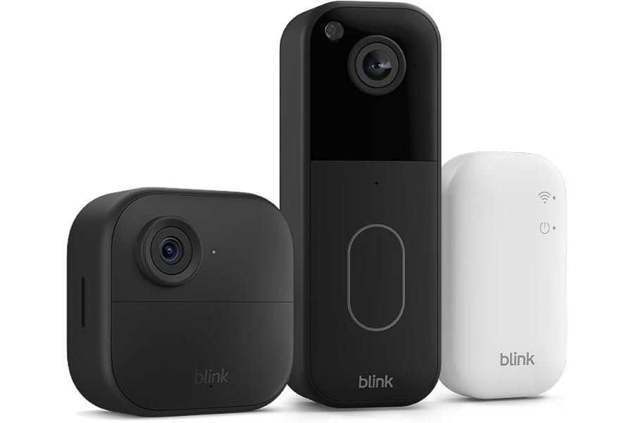 Blink Outdoor 4 Cámara con Videotimbre Blink (Negro), Sync Module Core incluido