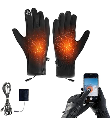 Beheizbare Handschuhe USB 3 Temperaturen 45-55C  Winterhandschuhe  Touchscreen Fr Ski Motorrad