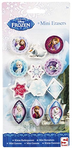 Preisvergleich Produktbild Disney Frozen Die Eiskönigin Radiergummi 12 teiliges Set