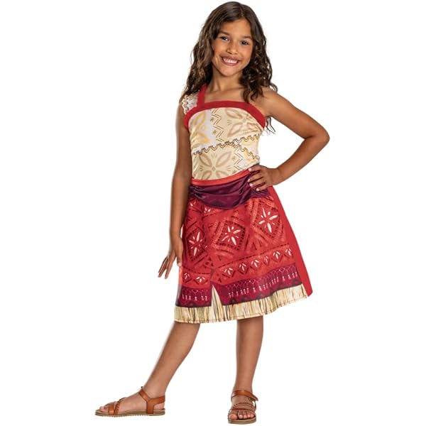 JANGZIIA Robe Princesse Océan Pour Filles Avec Collier, Couronne Et Pince - Costume Carnaval Hawaïen Cosplay