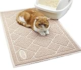 TRAMPA MÁS LITTER: La alfombra vivaglory para gatos está diseñada especialmente con surcos profundos y malla apretada para atrapar más arenas, manteniendo su hogar fresco y limpio