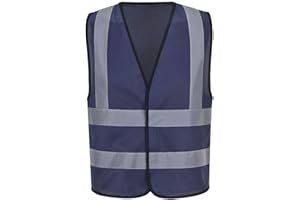 AYKRM Chaleco de seguridad Reflectante Alta visibilidad Ropa de trabajo chaleco Seguridad Chaleco de Trabajo