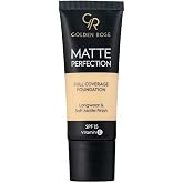 Golden Rose Matte Perfection Foundation - Warm 01 - Yoğun Kapatıcı Mat Fond&ouml;ten