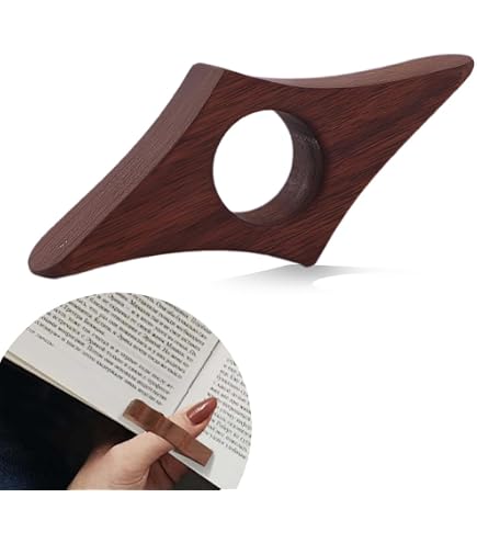 Portalibri Ad Anello In Metallo Per Pollice – Segnalibro Pratico Per Lettura A Una Mano, Regalo Per Amanti Dei Libri (Oro Rosa)