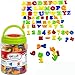 Produktbild Simuer Magnetische Buchstaben und Zahlen ABC Alphabet Magnete Nummer Spielzeug Fridge Stickers Lernspielzeug für Kinder Geschenk set-78pcs