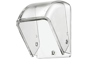 ZYWUOY Copertura per campanello, copertura protettiva per campanello da esterni, materiale trasparente in policarbonato con opzioni di installazione per mantenere pulito il campanello