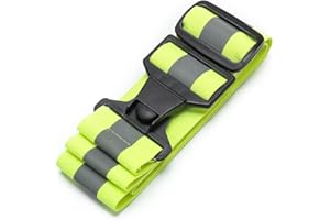 AYKRM Gilet réfléchissant Ceinture de Course/réfléchissant de Haute Visibilité - réglable Pratique pour Sport, Nuit sécurité - Accessoire léger et Confortable de Sport