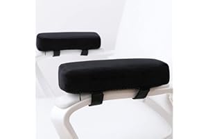 LargeLeaf Bardzo grube poduszki na krzesło, poduszka na łokieć, ulga nacisku, krzesło biurowe, podłokietnik na fotel gamingowy, podłokietnik z piankowymi podkładkami podłokietników z pamięcią