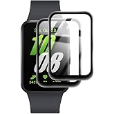Zore Galaxy ile uyumlu Fit 3 PMMA Pet Saat Ekran Koruyucu Siyah