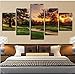 Produktbild Lsfhb Hd Gedruckt Wand Kunst Poster Moderne Rahmen Bild 5 Stücke Seaview Fließendes Wasser Wohnkultur Büro Leinwand Modulare Landschaft Malerei K-350X250Cm