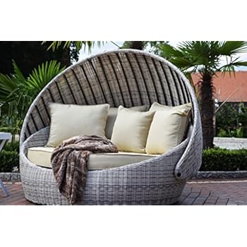 Amazon.de Sonneninsel Polyrattan Rattan WT6001 Lounge Wellness