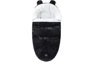 GORGER Pram Footmuff,Foot Cover Baby Stroller Sleeping Bag Portable Baby Stroller Sleeping Bag for Winter use, Extra-Comfort Thermo Fleece and Waterproof, Multifunction Universal Footmuff Windproof