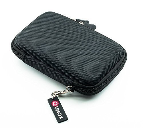 QUMOX Schwarz 2.5 HDD Nylon-Tasche für tragbare Festplatte Fall zwei Reißverschlussen - 3