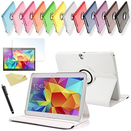 SVS 3in1 SET Tab S 10 5 360   Schutzh  lle   Folie   Pen Samsung Galaxy Tab S SM-T800   T801   T805 Tasche Etui  Wei   