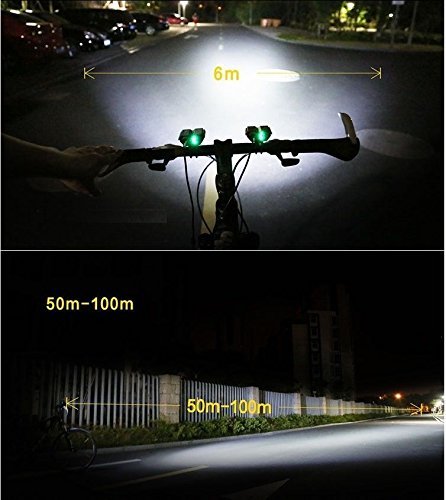Aled Licht® SolarStorm 6600LM Scheinwerfer CREE X3 Fahrrad LED Scheinwerfer Taschenlampe schwarz mit 4 x 18650 Akku Pack 6400 mAh - 6