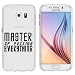 Produktbild Samsung Galaxy S6 Hülle von licaso® aus TPU schützt Dein S6 5,1" Master of Fucking Everything Cool He-Man Muster Schutz-Hülle Cover Case transparent klare Schutzhülle galaxys6 Tasche Silikon Style (Samsung Galaxy S6, Master of fucking Everything)