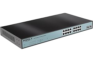 SODOLA 16 Port 2.5Gb Easy Web Managed Ethernet Switch,16x 2.5G Base-T Ports, 2 x 10G SFP+, Link Aggregation/QoS/VLAN/IGMP, 1U Mounted 2.5Gb Network Switch