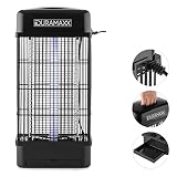 AMPLIABLE: Dentro del radio de acción del Mosquito Buster 4000, la trampa eléctrica para insectos elimina una gran cantidad de insectos molestos, por lo que es especialmente adecuada para salas de estar, dormitorios, oficinas o industrias.