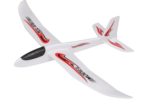 SAFIGLE Avion Planeur en PolystyrèNe pour Enfants - Jouet De Lancer, IdéAl pour ActivitéS ExtéRieures, Anniversaire 3-12 Ans