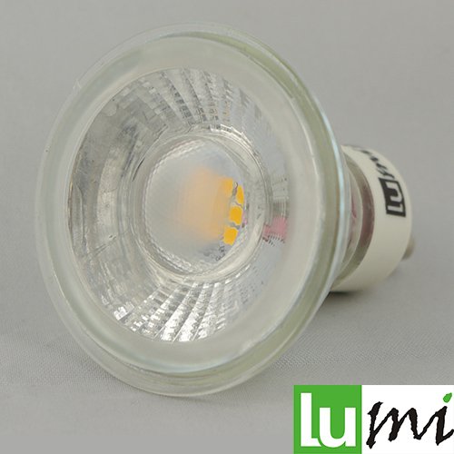Preisvergleich Produktbild 10x Lu-Mi® LED GU10 COB 5W Glass Warmweiß Lampe Birne