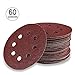Schleifscheiben, Migimi klett schleifpapier Ø 125 mm 60 Stück Körnung je 10 x 40/60/80/120/180/240 für Exzenter-Schleifer 8 Loch