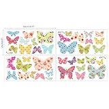 Decowall DW-1408 Gemusterte Schmetterlinge Wandsticker Wandaufkleber Wandtattoo Kinderzimmer - 5