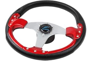 Almencla 320mm Volant de Bateaux Marine en Aluminium 3 Axes Conique pour Bateaux de Ponton